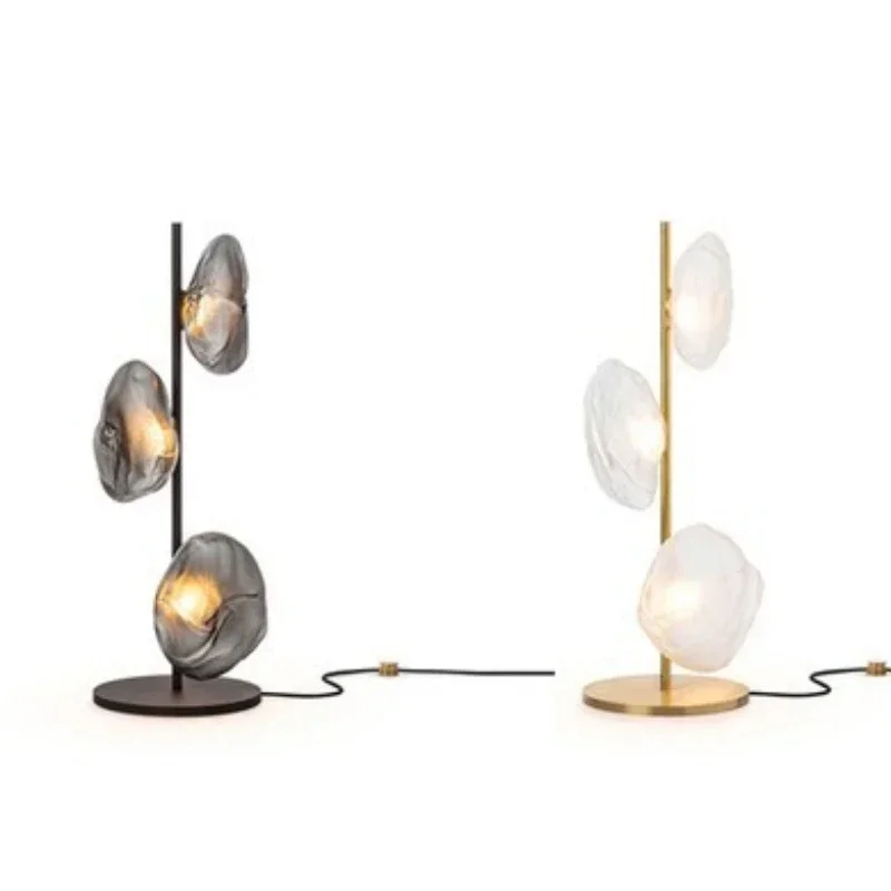 Creative  Glass Table Lamps Home Decorations Minimalist Led Floor Lamp Living Room Hotel  Bedside Standing Lightss