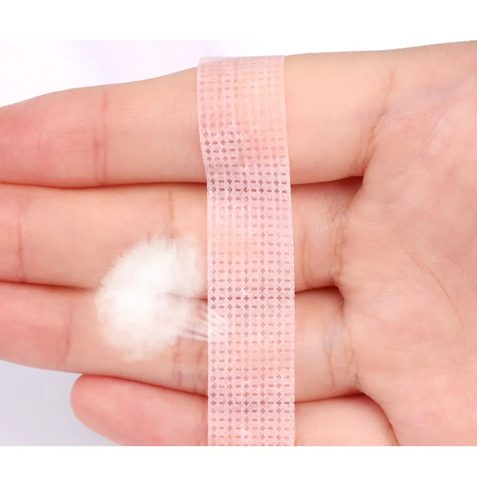 Non-woven Silicone Gel Eyelash Tape Breathable Sensitive Resistant Microporous Eyelash Extension Color Tape Sticker Makeup Tools view 2