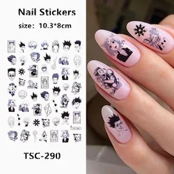 TSC series TSC-279-290 full time hunter 3D Back glue Self-adhesive Nail art Nail sticker decoration tool Sliders For Nail Decals