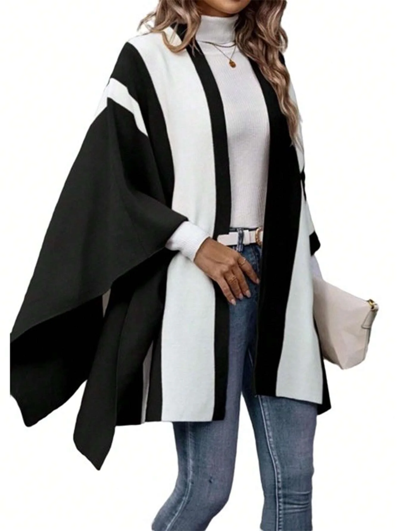 New winter scarf with two color pattern split shawl for women warm and fashionable warm and comfortable luxery designer women