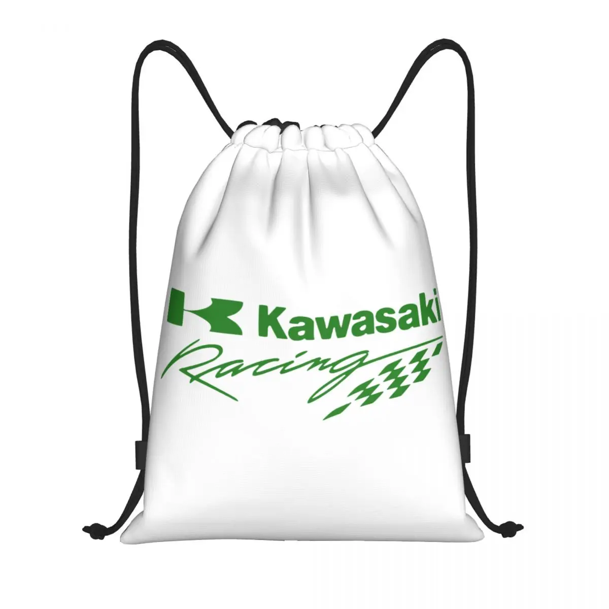 Custom Motorcycle Sport Racing Kawasakies Drawstring Bags for Training Yoga Backpacks Men Women Sports Gym Sackpack