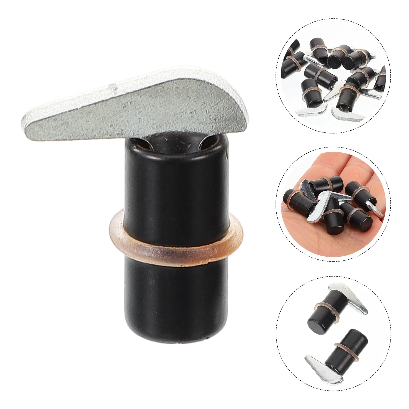 

10pcs Pegs Cabinet Support Thickened Solid Iron Durable Shelf Brackets For Bookshelves Cabinets Display Cases Storage Organizers