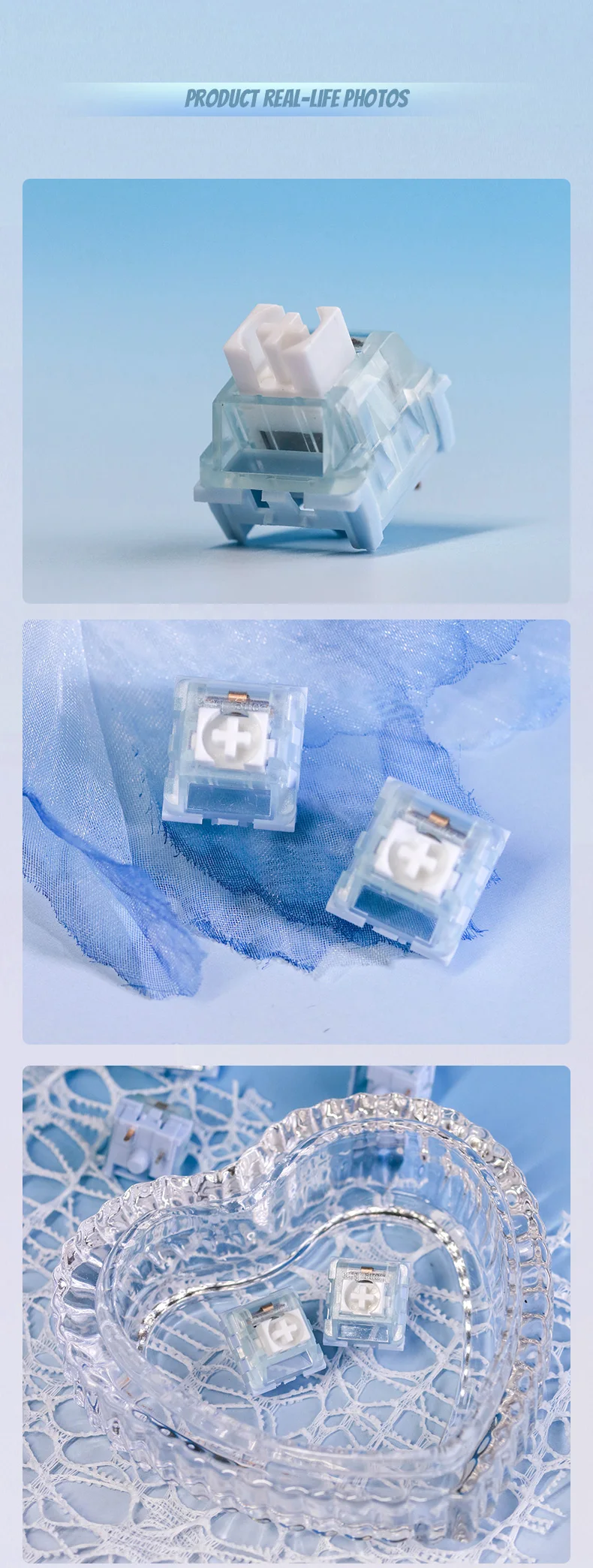 1/3/5PCS Kailh Platycodon Grandiflorum Tastatur Schalter MX Staub-proof Guide Core Erweiterte Taktile mechanische Tastatur Schalter – Detail 9