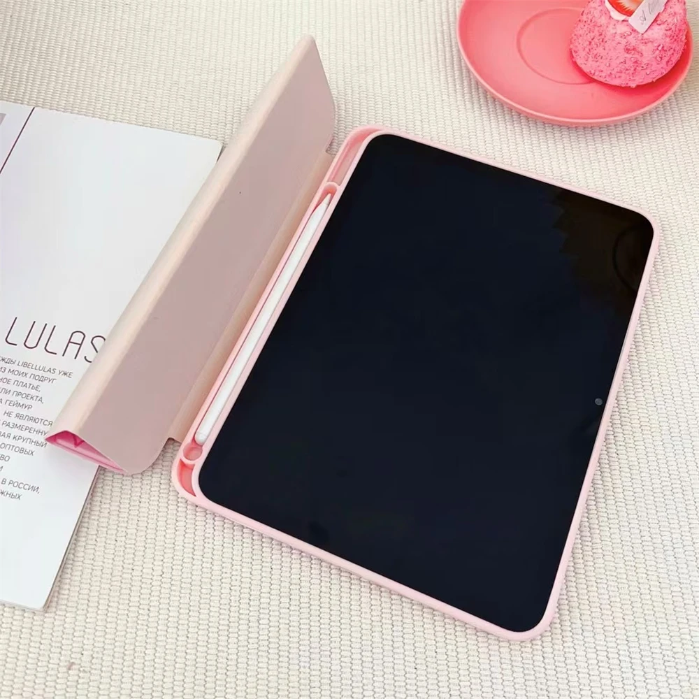 Étui pour tablette Lotso de dessin animé 2025 pour IPad 11e génération A16 Funda Air 6/5/4/3 Pro11 2024 7/8/9/10e 9.7, housse avec porte-crayon