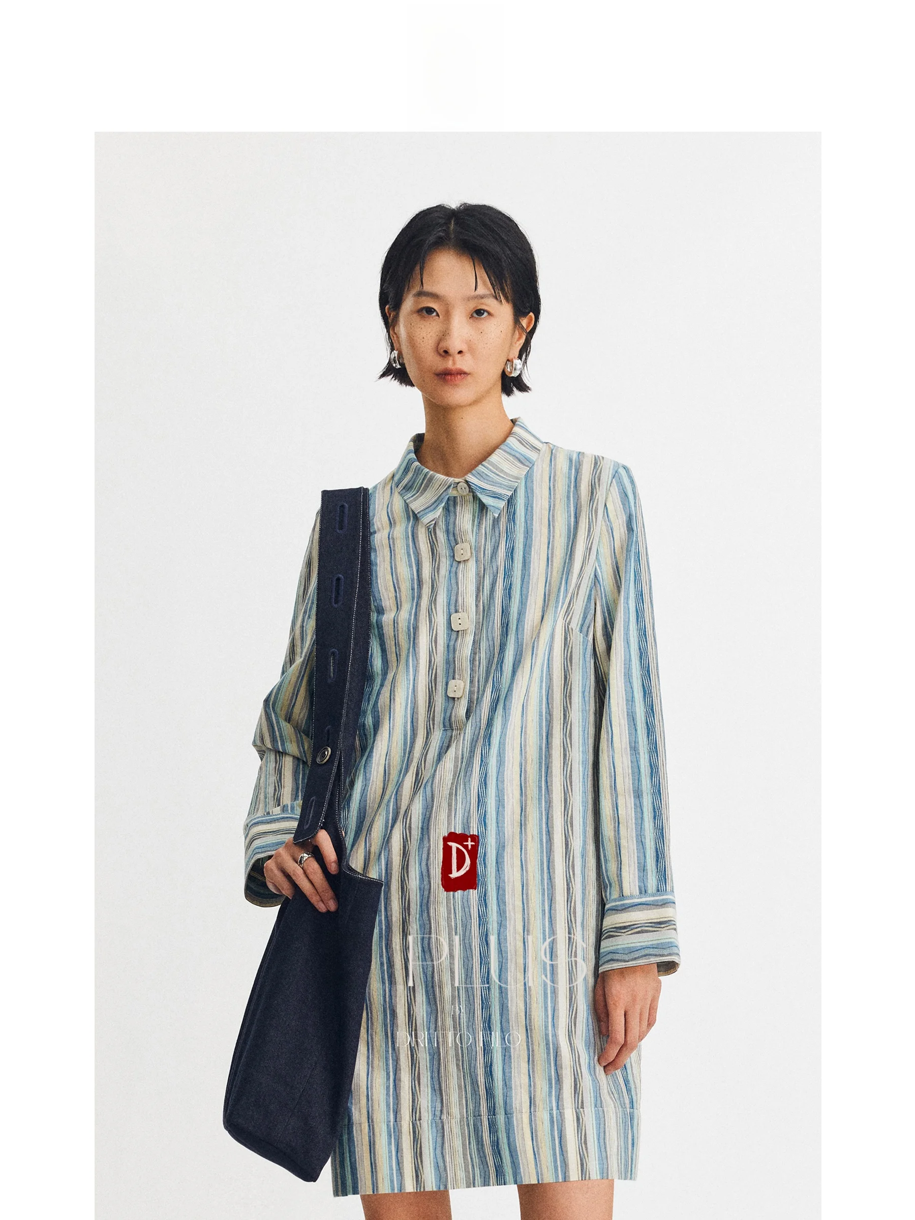 

Sea Salt One Part Sugar Irregular Color Blo irt Dr D plus by DrittoFilo Cotton Blend Breathable Comfortable Women's irt