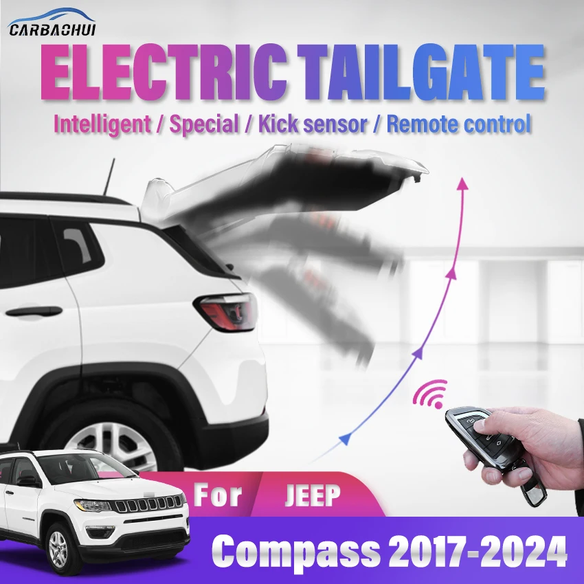 Electric Tailgate Car Modified Auto tailgate Kick Sensor Intelligent Anti-pinch Power Operated Trunk For Jeep Compass 2017-2024