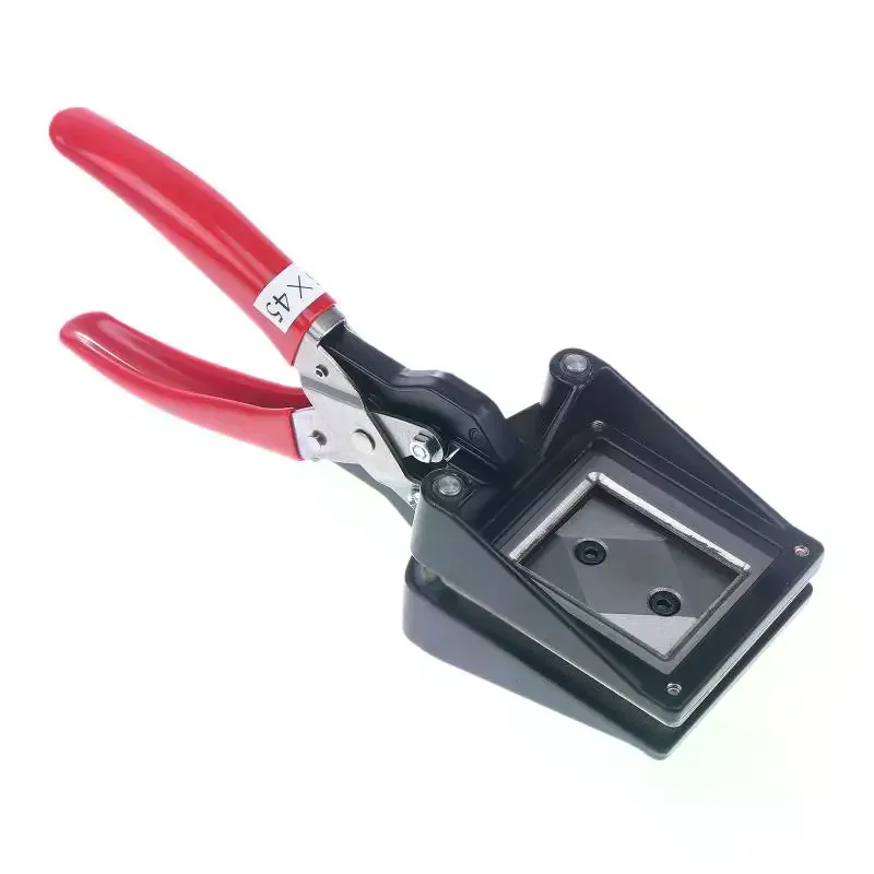 Flexible 35x45mm Handheld Passport Photo Trimmer, Photo ID Die Cutter Paper Punch Tool for Home Office
