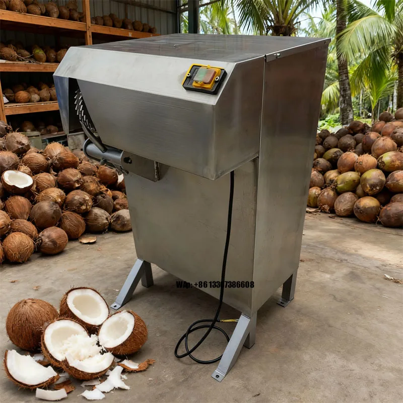 حار بيع في تايلاند آلة قصف جوز الهند الناضجة آلة تقشير جوز الهند لجوز الهند البني #1
