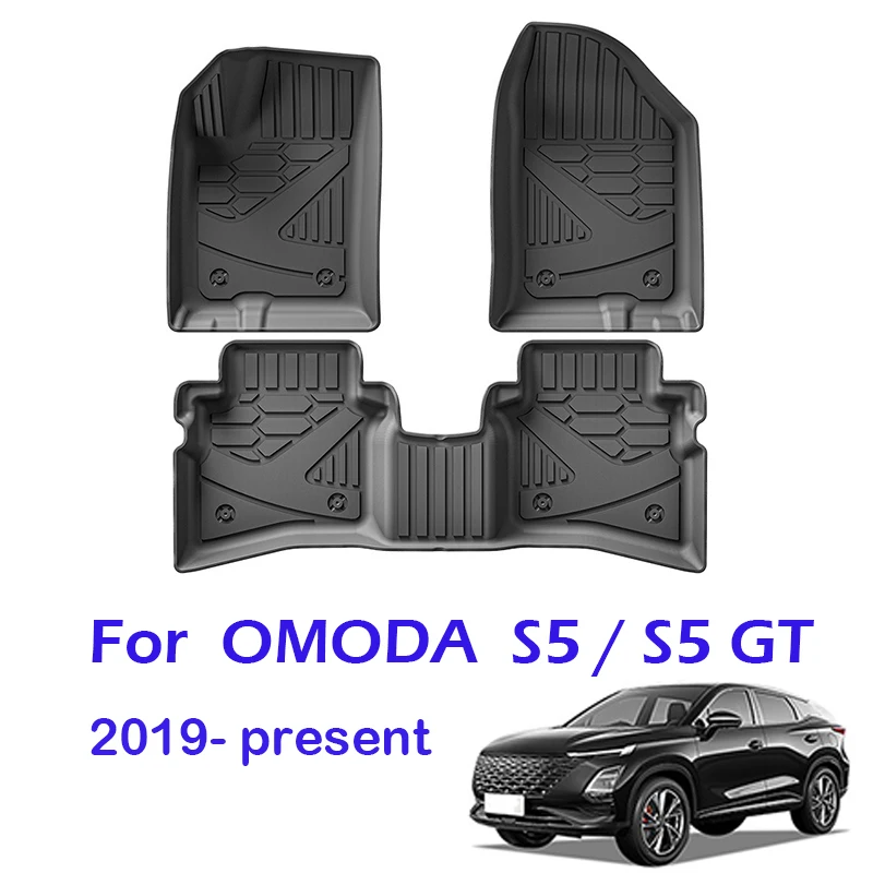 

TPE Car Floor Mats For Chery OMODA S5/S5 GT 2019-present Trunk Mat Waterproof Non-slip Foot Pad Carpet Kit Cargo Liners LHD