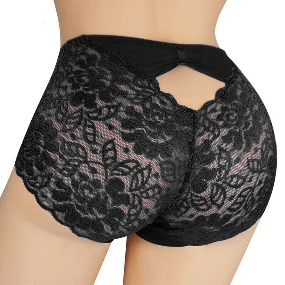 Homens gay sissy sexy roupa interior de renda tangas masculinas calcinha transparente respirável briefs doce sexy quente oco para fora roupa interior