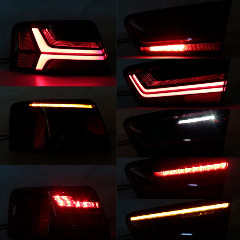 LED Taillight For Audi A6 C7 Sedan 2016 2017 2018 Rear Turn Signal Driving Light Brake Light Reverse Light Warning Signal Lamp