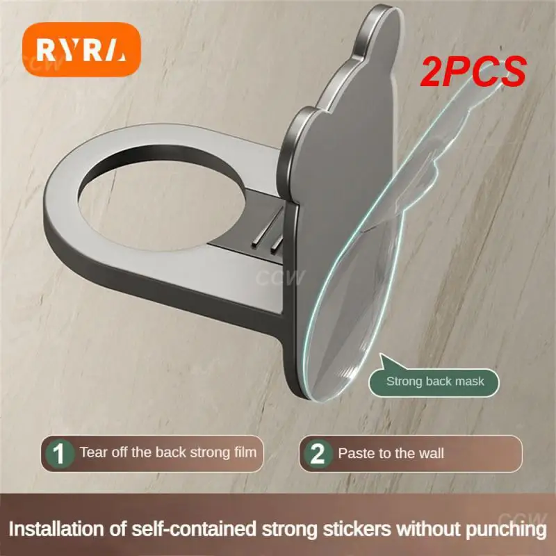 2PCS Shelf Smooth Edges And Corners Adjustable Abs Hole Distance 35mm Bathroom Shelf Wall Shelf Waterproof No Punching 3 Colors