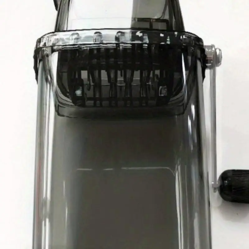 

Портативная ручная дробилка льда, прозрачная черная пластиковая бритва для льда для коктейлей, смузи, многофункциональный прозрачный дизайн