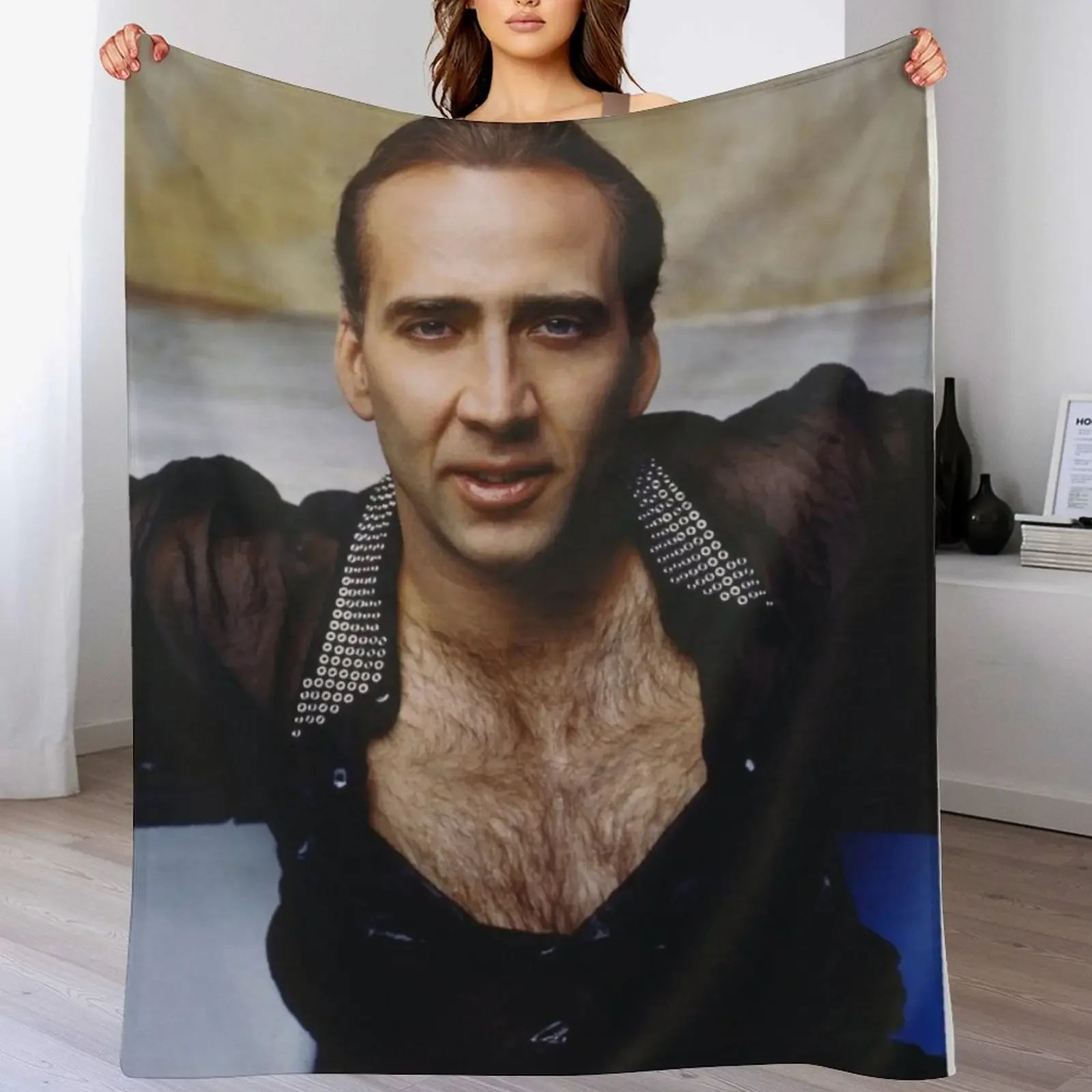 hot nicolas age Throw Blanket Compact Warm Blanket for Car Road Trip
