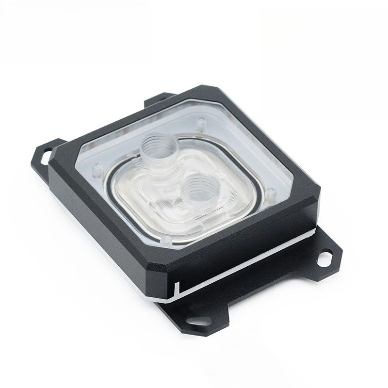 Computer CPU water cooling head Aurora diffusion light effect copper baseplate