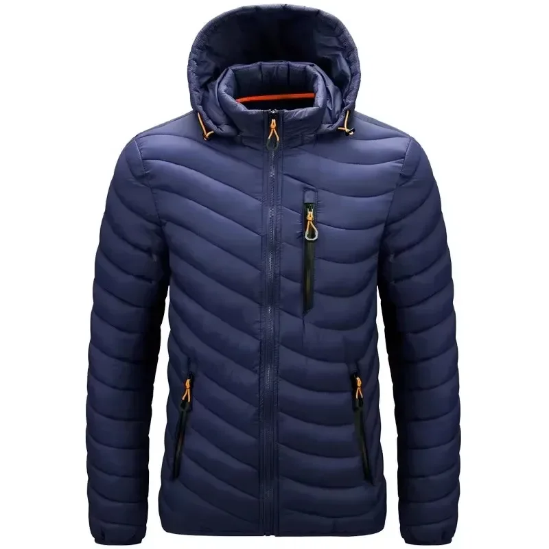 Hot Fashion Brand Windproof Outdoor Warm Winter Jackets Men Solid Casual Jackets Hooded Coats High Quality for Male