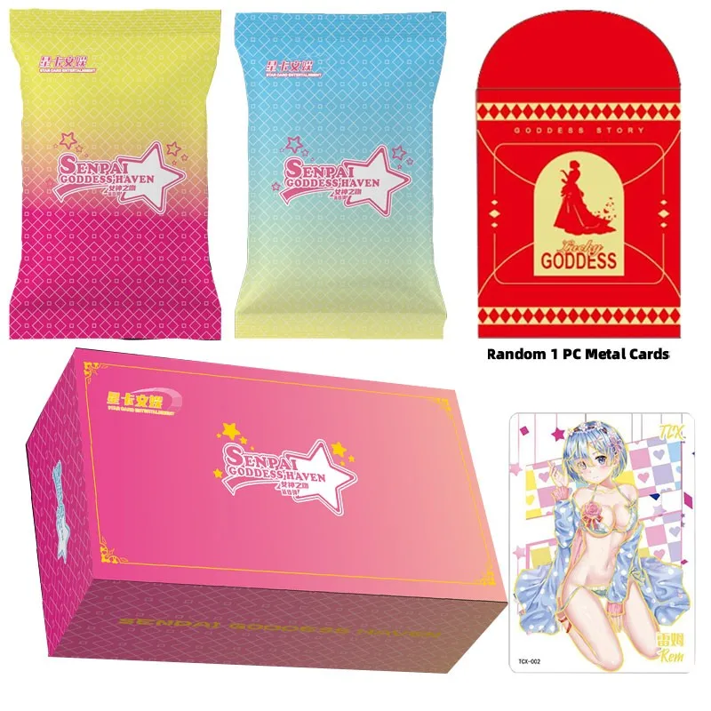 Senpai Goddess Story paradise 4 carte da collezione bambino bambini regalo di compleanno carte da gioco giocattoli da tavolo per regali di natale in famiglia