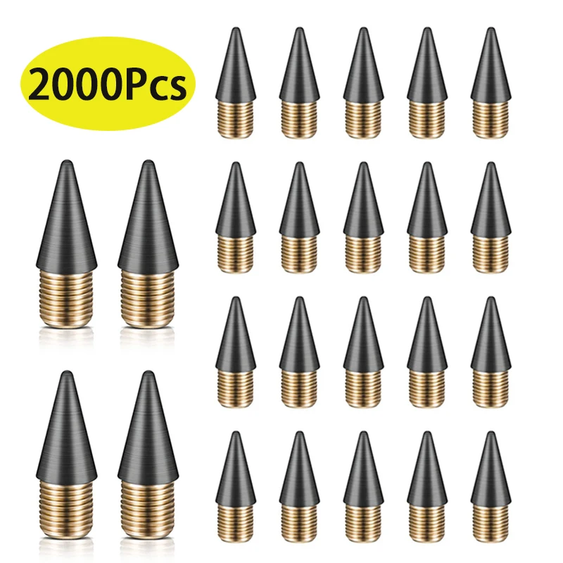 2000Pcs Replacement Pencil Tip Inkless Pencils Tip Everlasting Inkless Forever Pen Inkless Nib Pencil Replaceable Nibs