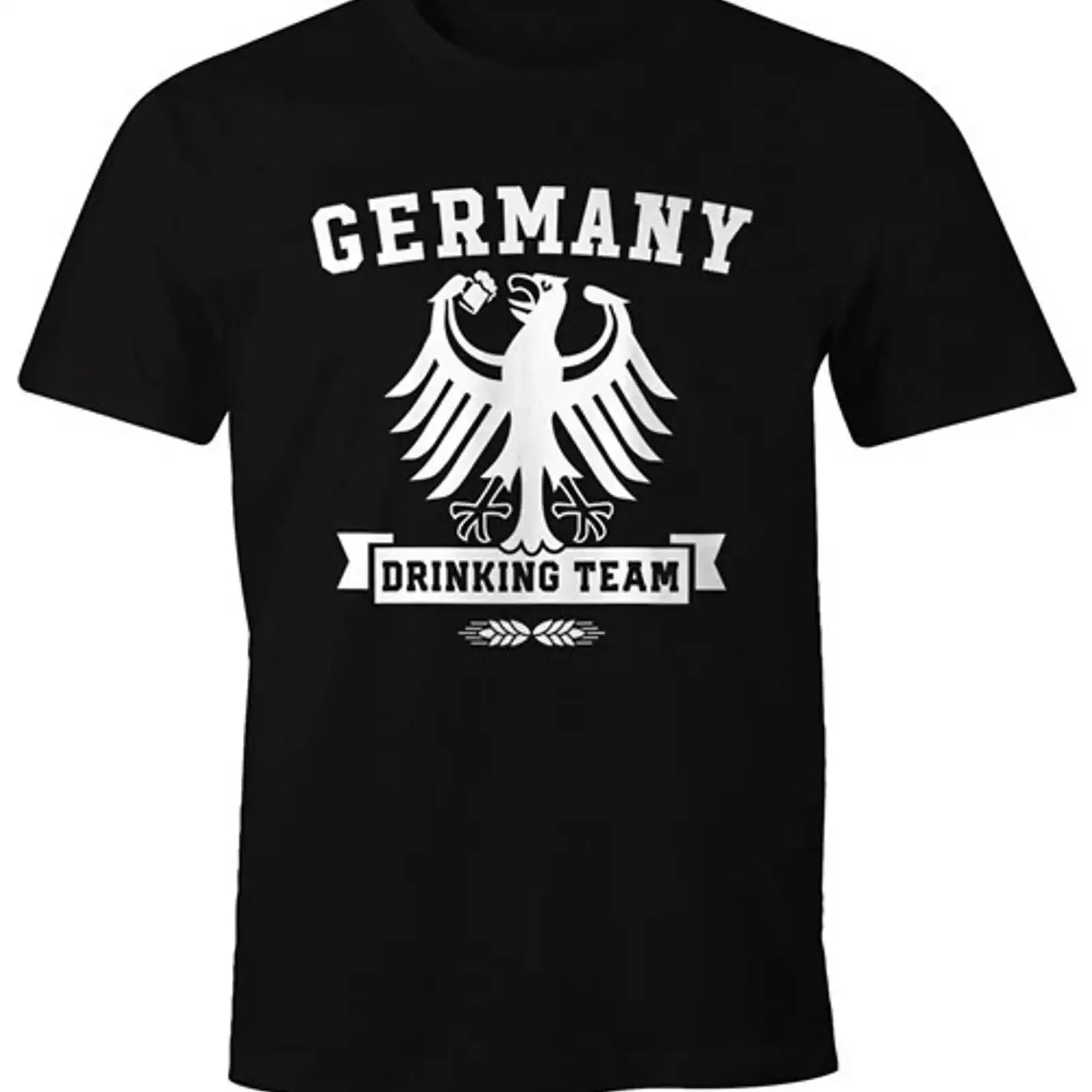 Herren T Shirt WM Deutschland Fußball Germany Drinking Team Fun Moonworks vintage Washed Stylish designer clothes Comfortable