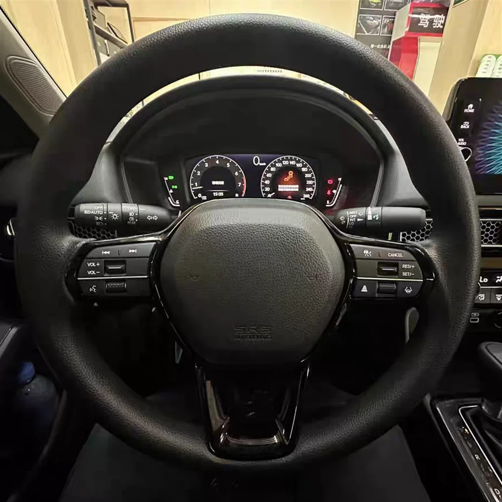 

DIY Breathable Car Steering Wheel Cover Perforated Genuine Leather Auto Interior Accessories For Honda Civic 11 XI 2021-2022