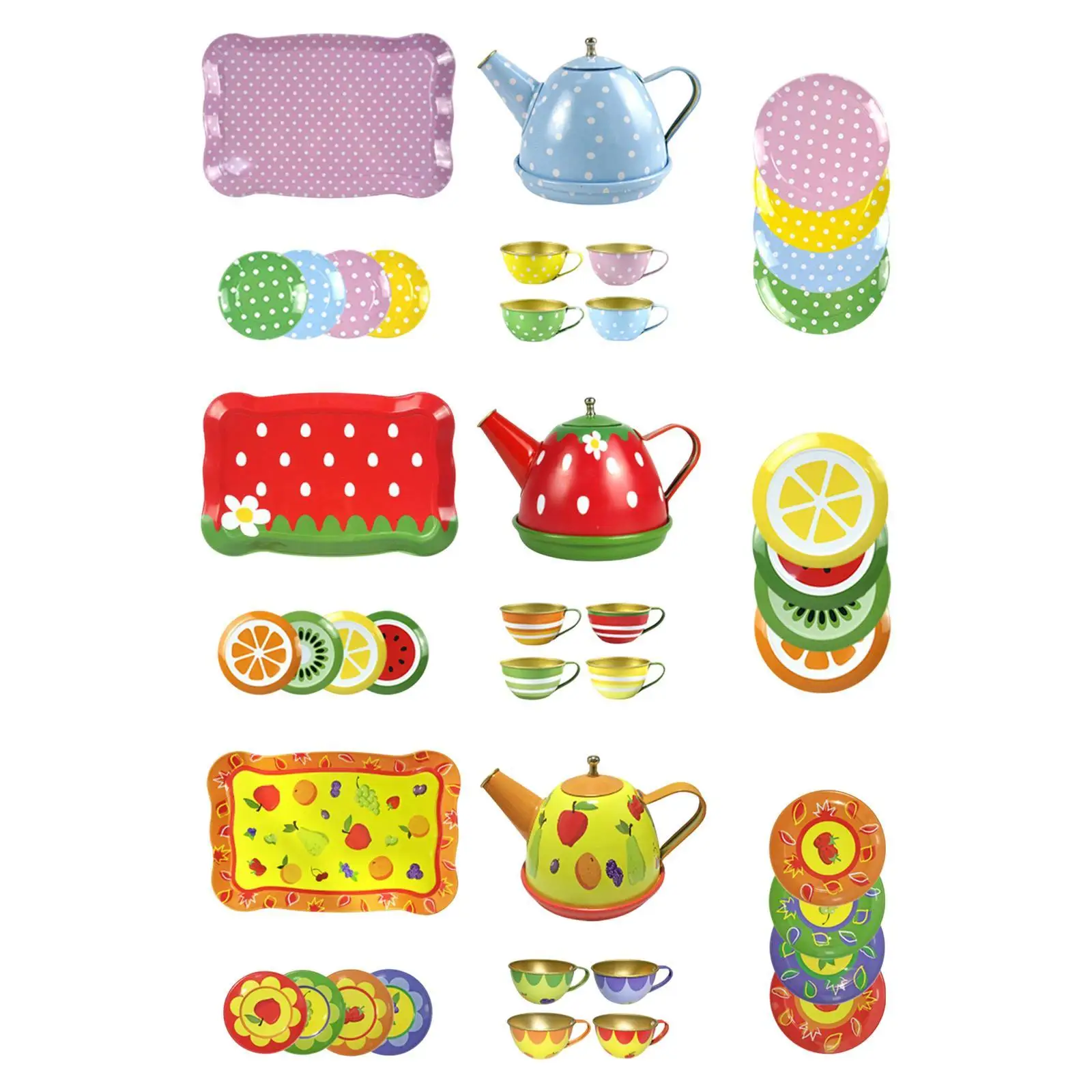 Crianças conjunto de chá para meninas simulação cozinha brinquedos chá da tarde playset para crianças presente aniversário crianças idade 3 4 5 6