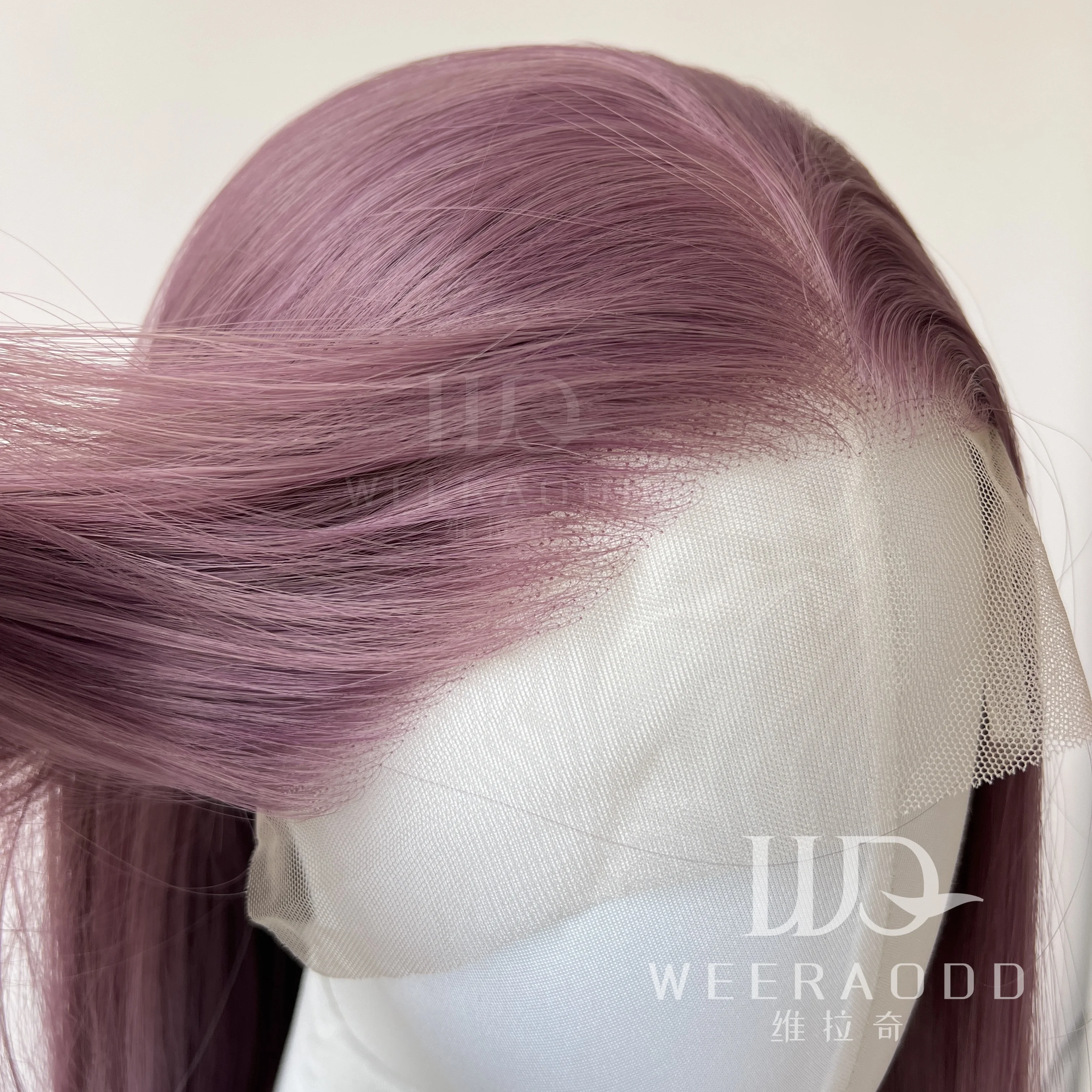 Пепельно-фиолетовый парик спереди, длинный прямой 13*4 для женщин, термостойкое волокно для косплея с высококачественными синтетическими париками 26 дюймов