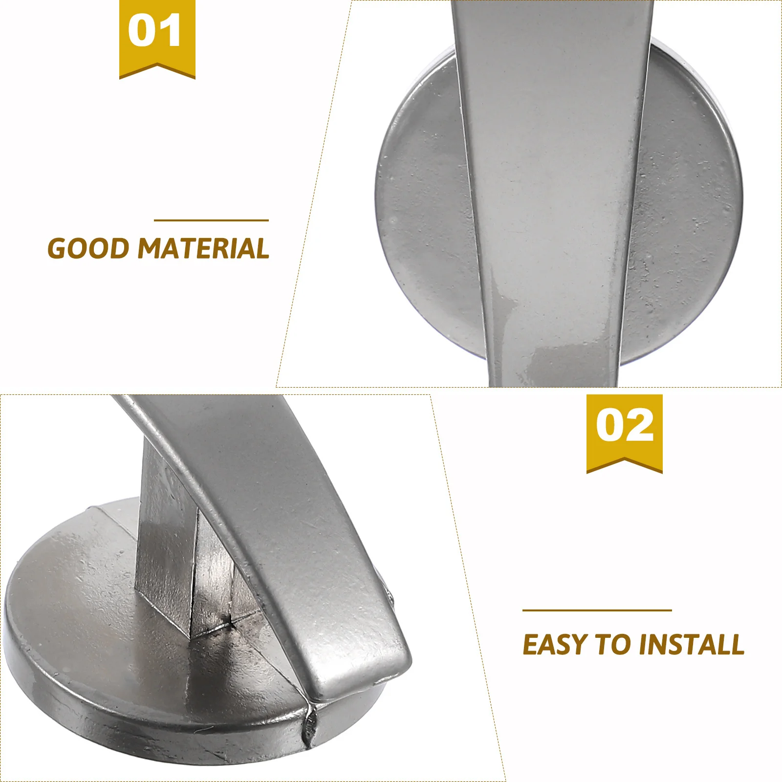 

4Pcs Wall Mounted Curtain Holdbacks Zinc Alloy Tieback Hooks for Home Drapery Decoration Curtain Tieback Metal Hooks