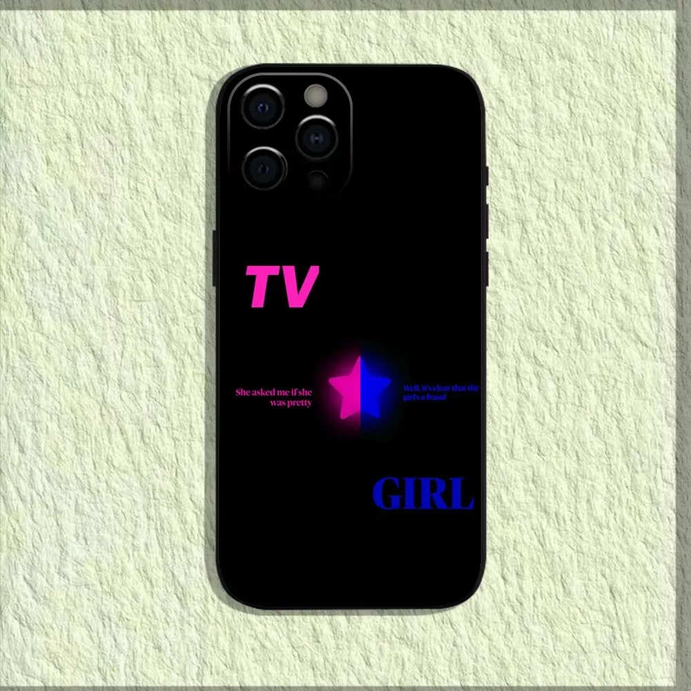 Hot Band T-TV G-Girl Phone Case For iPhone 16,15,14,13,12,11,Pro,X,XS,Max,XR,Plus,Mini Soft Black Cover