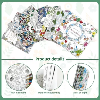 Advanced Adult Coloring Set 2