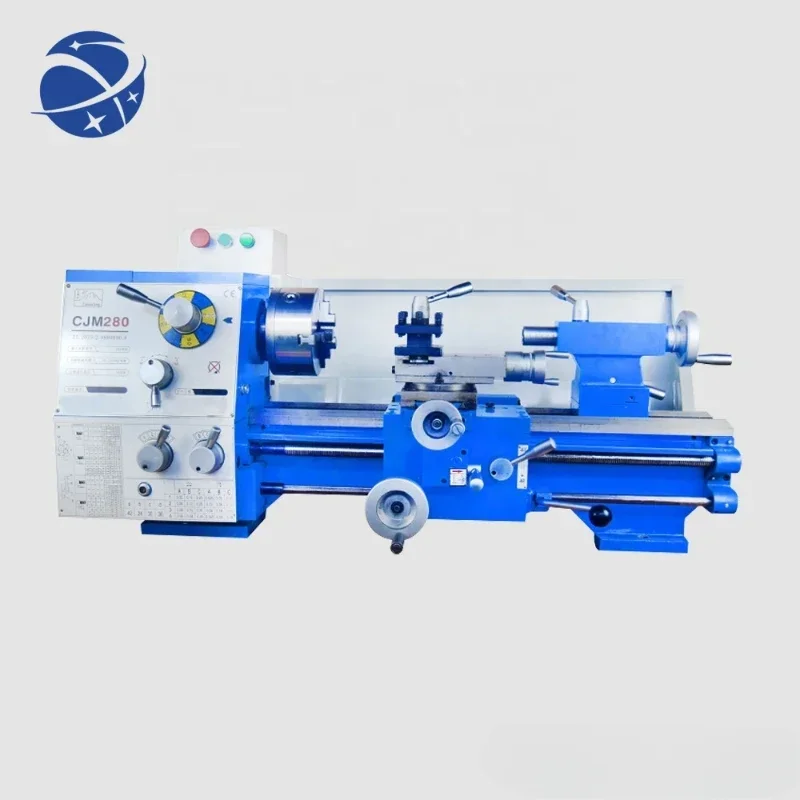 YYHC-mini torno de metal con velocidad variable, CJM280