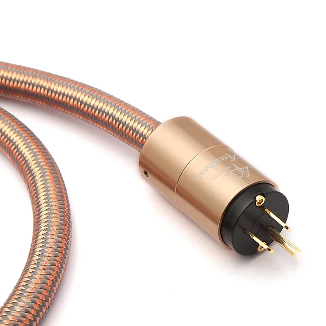 Hifi  fever imported OFC US AC Power cord Gold-Plated US Plug Power plug for DVD Amplifier CD amplifier cable