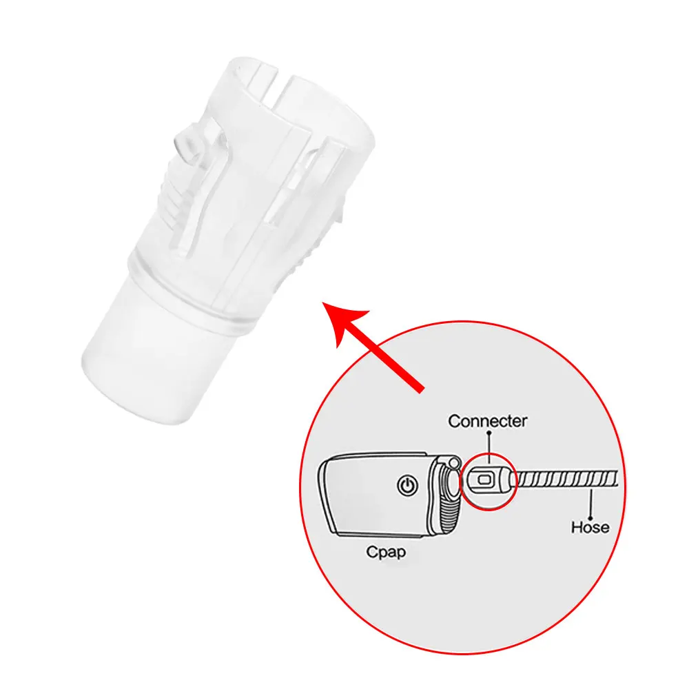 1-10 قطعة موصل خرطوم CPAP لأنبوب ResMed AirMini إلى ملحقات أقنعة الأنف الهوائية متعددة العلامات التجارية المتوافقة مع آلات CPAP #3