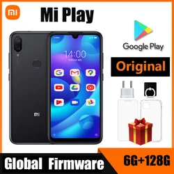 Xiaomi mi play smartphone Mediatek MT6765 Helio P35 telephone intelligent 1080 x 2280 pixels used phone