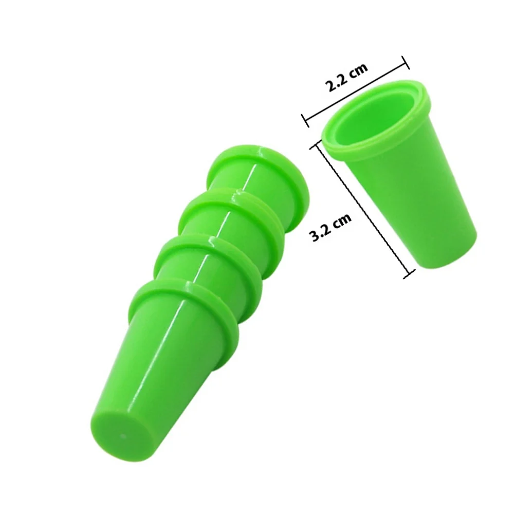 20Pcs Plastic Finger Protectors Colorful Thimble Caps for Needlework Quilting Sewing DIY Craft Tools Finger Protector