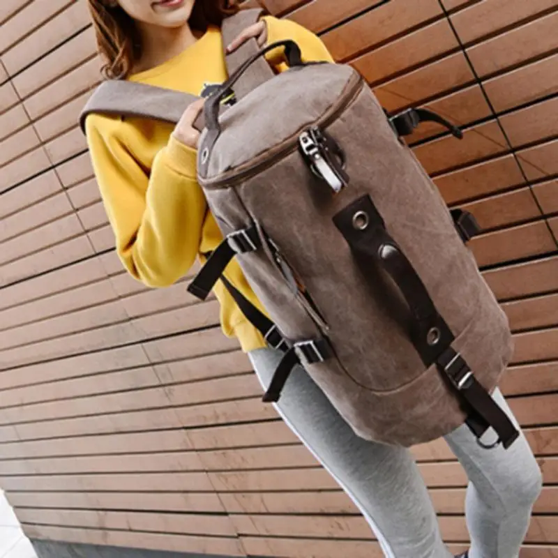 Large Capacity Man Travel Bag Mountaineering Backpack Men Bags Canvas Bucket Shoulder Backpack