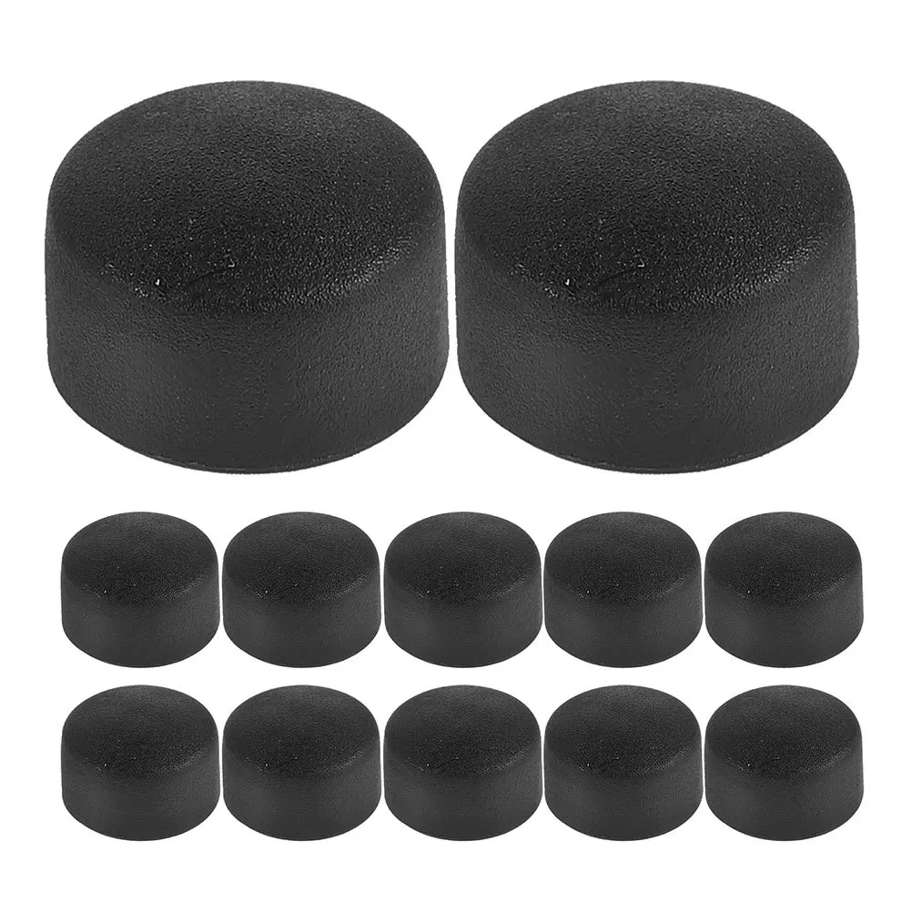 

20pcs Foosball Table End Caps Black Plastic Rod Tip Protectors Replacement Parts For Kids Safety Covers Desktop Soccer