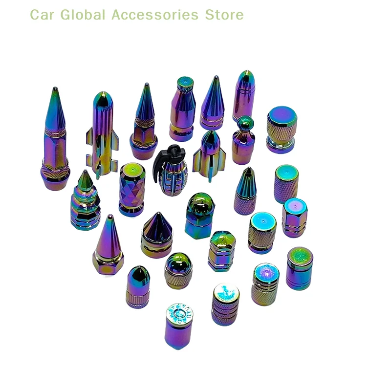 أغطية جذعية صمام متعدد الإطارات ، أغطية جذعية شاملة ، إكسسوارات ذاتية الصنع للسيارات ، سيارات الدفع الرباعي ، الدراجات ، الدراجات ، الشاحنات والدراجات النارية ، 1 ، ألوان