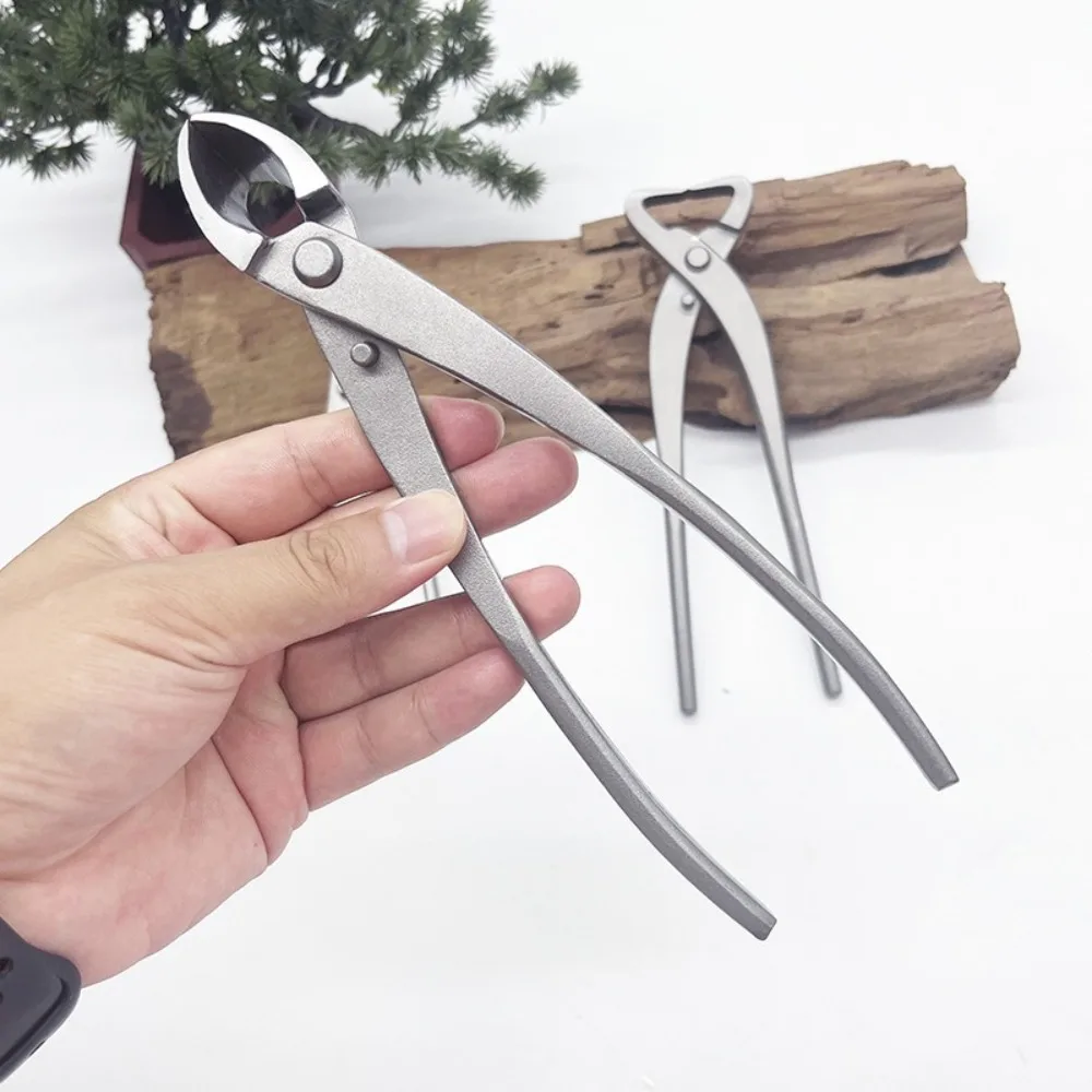 210mm Bonsai Scissors Carbon Steel Branch Cutter Horticultural Concave Edge Scissors Pruning Flower Branches Multifunctional