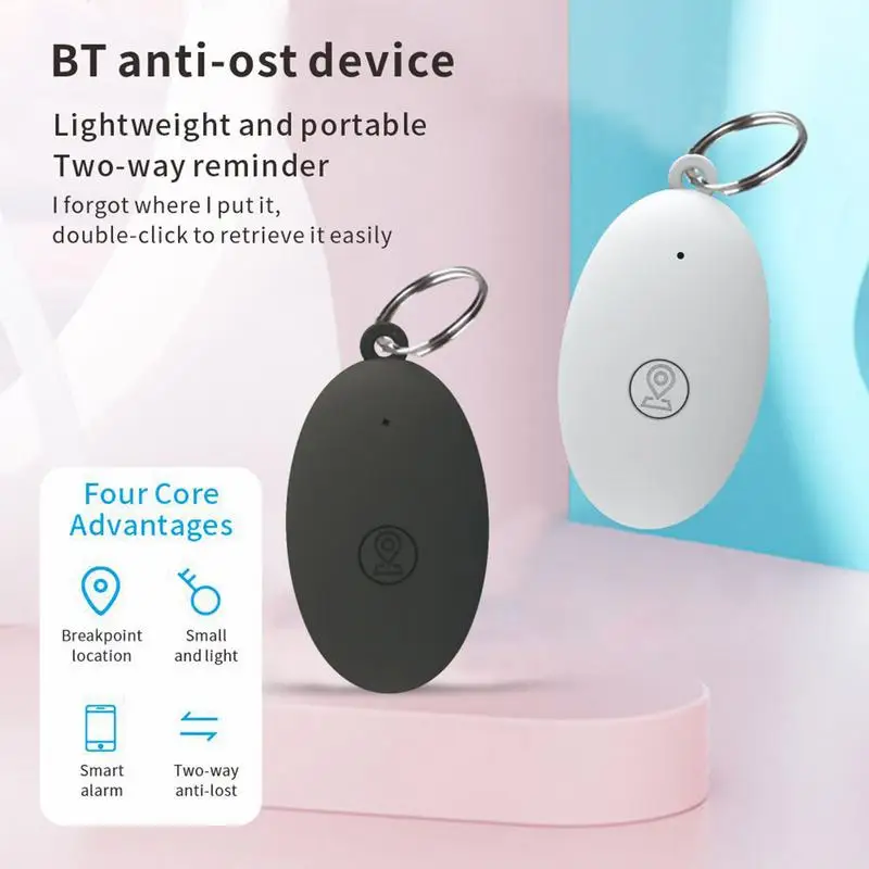 Key Finder For Purse Car Key Locator Device Two-way Alarm Phone Locating Tool For Bags Pets Portable Purse Tracking Device