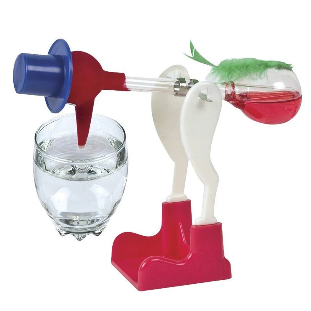 Novelty Drinking Water Bird Toy Funny Lucky Bobbing Bird Non-Stop Liquid Glass Permanent Duck Creative Toys For Kids Boy Girl