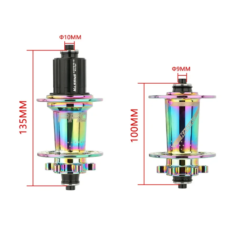 HASSNS pro7 32/24 محور الثقوب الخلفية k7 مكعب محاور الدراجة الجبلية الصاخبة 4 محمل 6 Pawl 120 انقر فوق مكعب الدراجة لسرعات 7/8/9/10/11/12