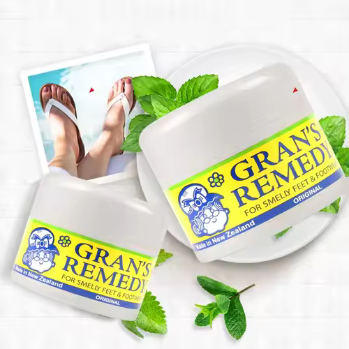 3pcs Grans Remedy Foot Powder Natural Shoe Deodorizer & Foot Odor Eliminator Powder for Men Women Kids Absorb Sweat Fast-Acting - Image 4