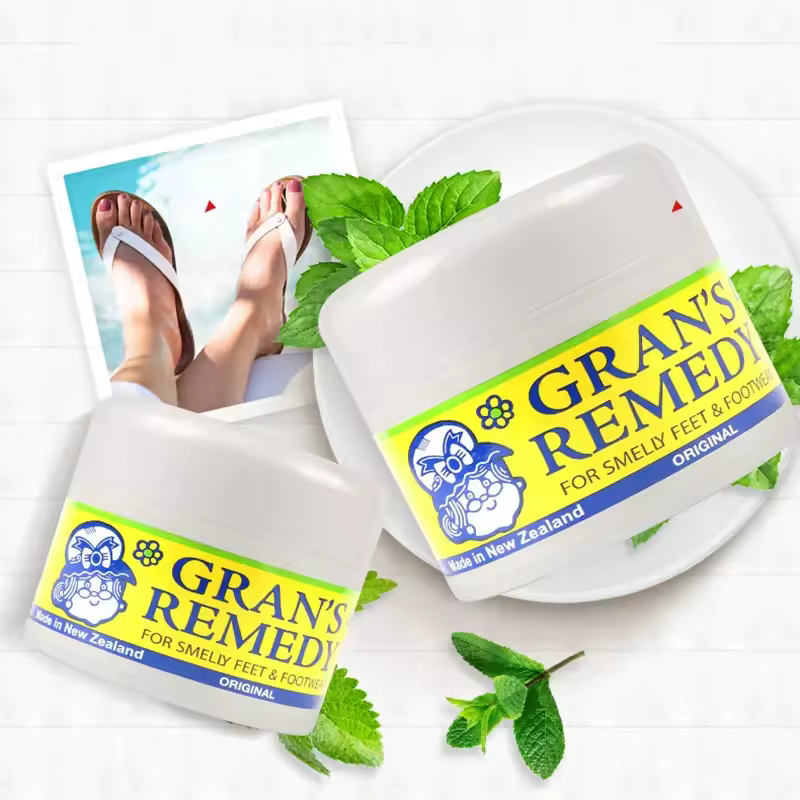3pcs Grans Remedy Foot Powder Natural Shoe Deodorizer & Foot Odor Eliminator Powder for Men Women Kids Absorb Sweat Fast-Acting - Image 4