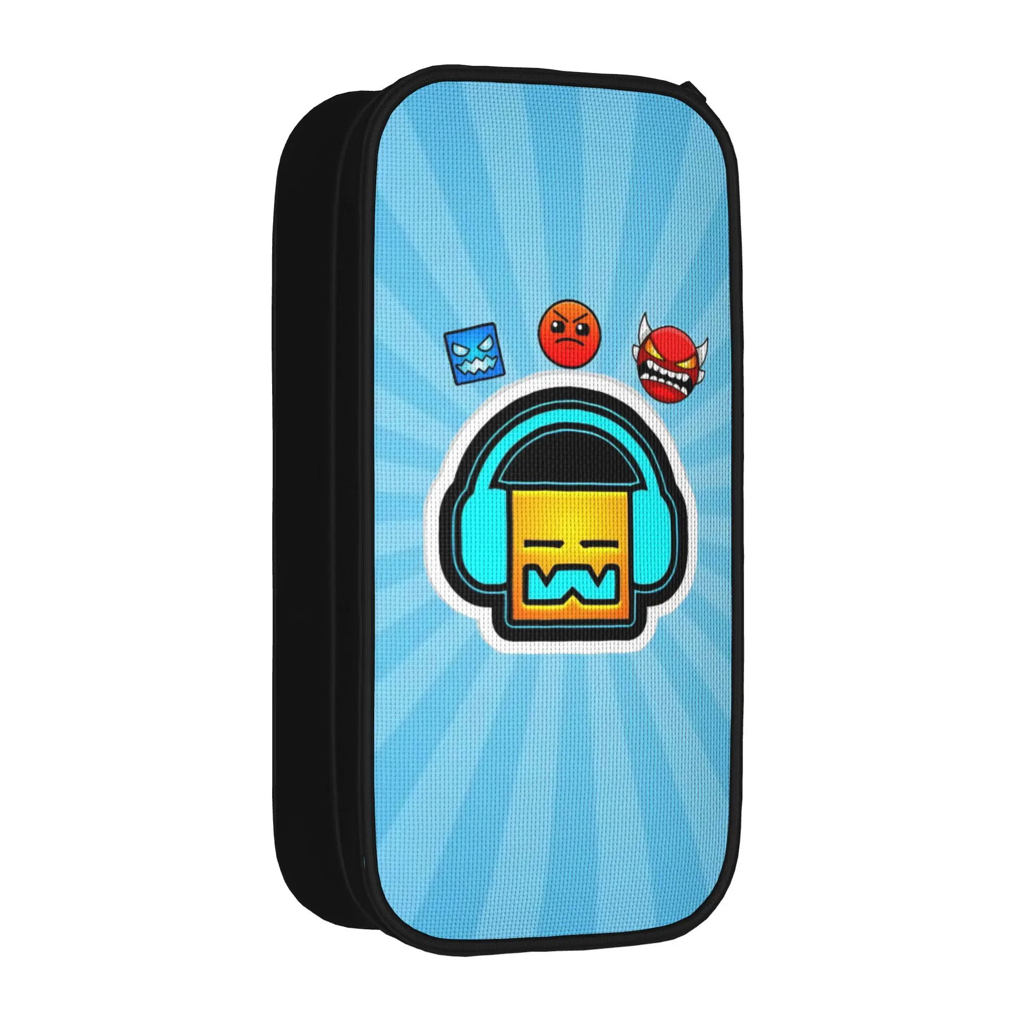 Geometrys Dashs Game Pencil Case New   Pen Holder Pencil Bags for Student Large Storage Office Zipper Pencilcases
