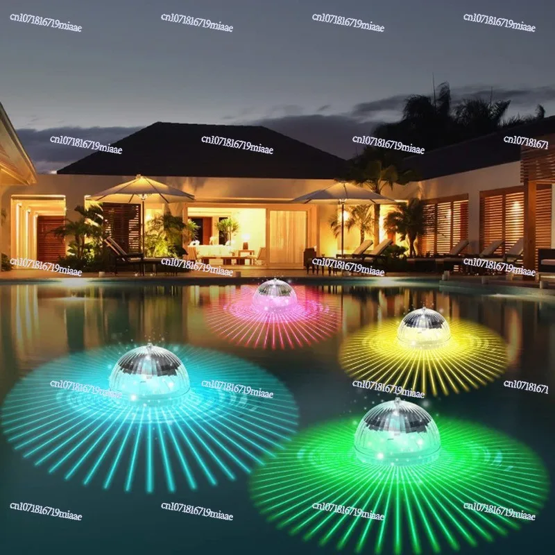 

Outdoor Solar Colorful Water Float Light Garden Decoration Fish Tank Light Fish Pond Orchard Insect Trap Light Automatic