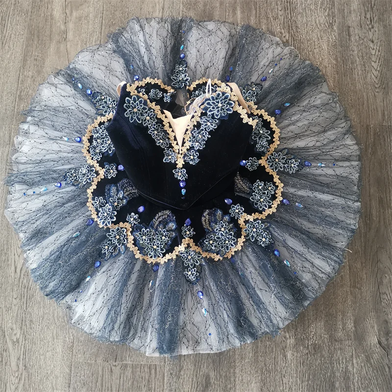 Professional High Quality Hot Sale Costom Size Costom Color Girls 12 Layers Performance Multi Color Classical Velvet Ballet Tutu