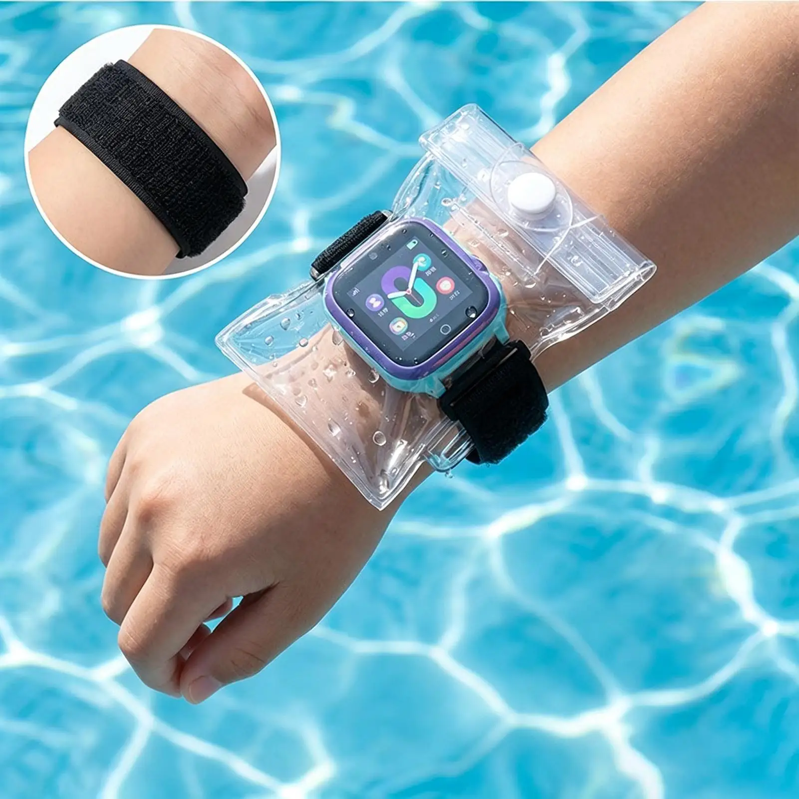 Swimming Watch Cover Kids Touchscreen Diving Smartwatch Bag Diving Watch Protective Cover For Snorkeling Pool Surfing Outdoor view 5