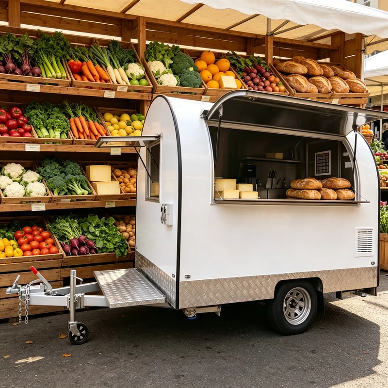 Fully Equipped Customized Mobile Food Catering Trailer Outdoor Beer Ice Cream Coffee Custom Food Truck Cart