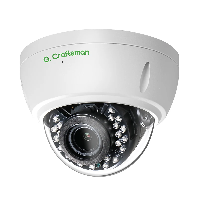 

GA-D2VI-M8SS(RTS) 8MP IK10 Anti-Vandal Metal Dome IP66 Outdoor 100ft IR Night Vision IP Security Camera with Motor Zoom Lens