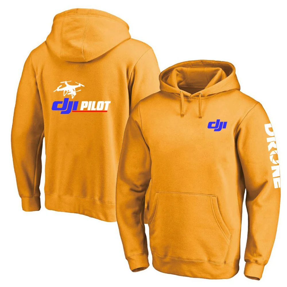 

Dji Professional Pilot Drone 2024 New Men Spring and Autumn Casual Solid Color Pullovers Hoodies Streetwear Sport Fashion Tops
